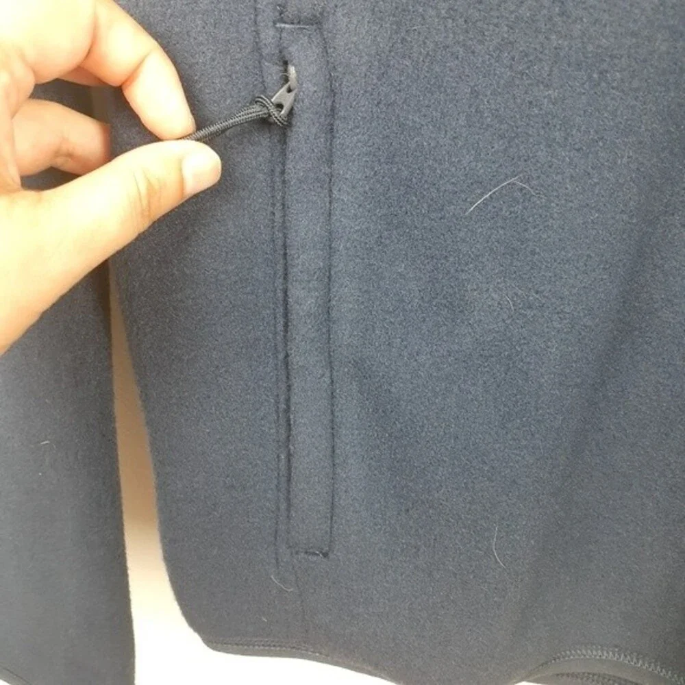 J‎ Crew Navy Nordic Half-Zip Pullover in Navy Sweater Fleece